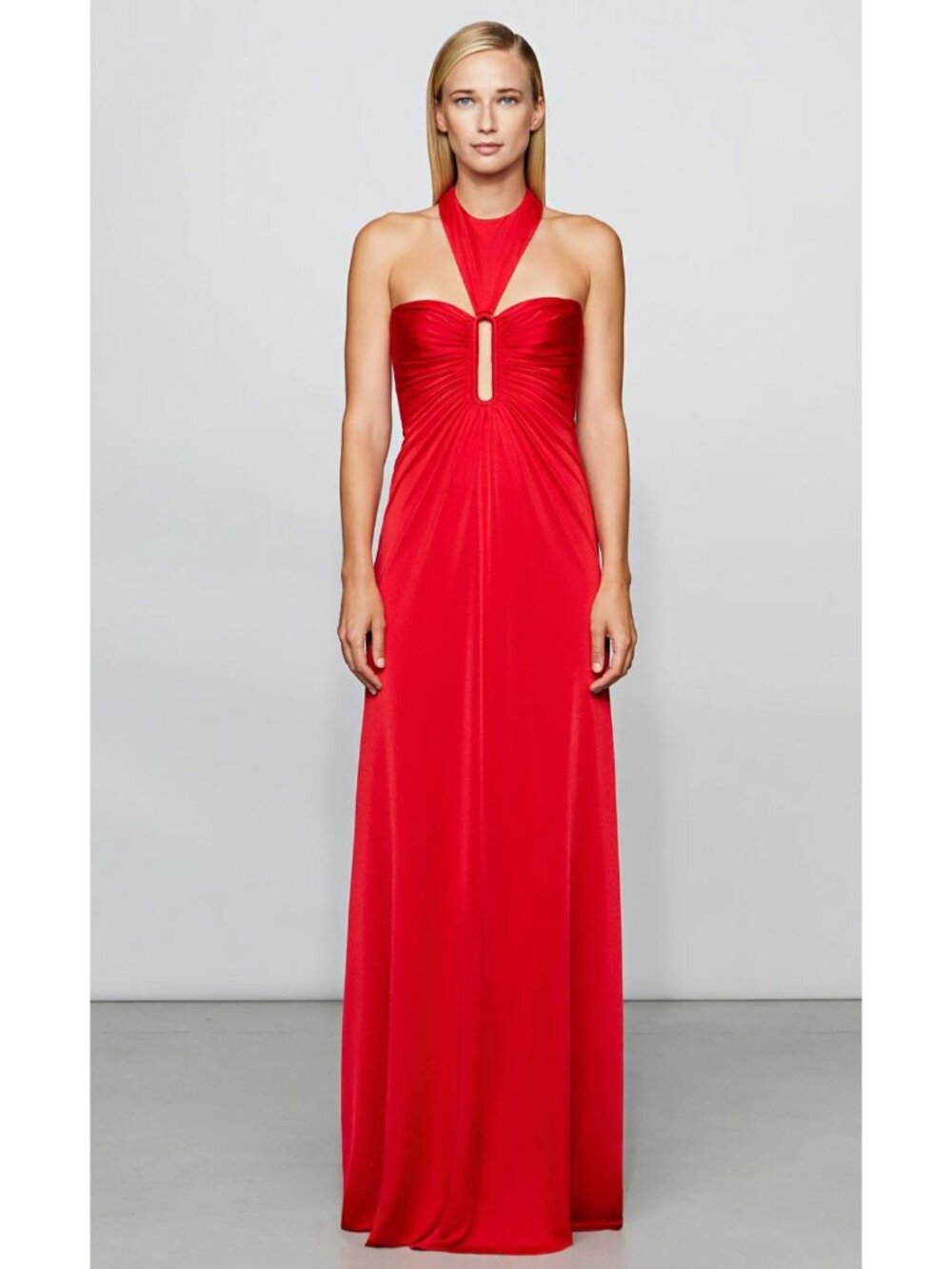 NWT Et Ochs Victoria Halter Gown in Scarlet